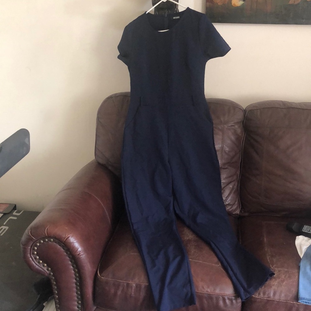 Misguided navy blue jumpsuit size 12